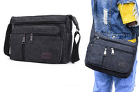 Men's Canvas Shoulder Messenger Bag Crossbody