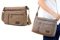 Men's Canvas Shoulder Messenger Bag Crossbody