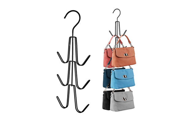 Metal Purse Hanger Organizer Space Saving Hook for Closet