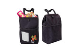 Hanging Car Trash Can with Storage Pockets Car Multifunctional Oxford Cloth Storage Bag