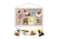 Bulletin Board Cork Board Pins Notice Pinboard Large Memo Photos Wooden Frame Wall