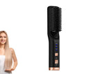 Portable Cordless Hair Straightener Brush for Travel Home Use