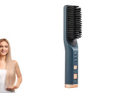 Portable Cordless Hair Straightener Brush for Travel Home Use