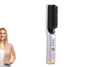 Portable Cordless Hair Straightener Brush for Travel Home Use