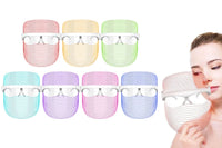 Rechargeable 7-Color LED Light Therapy Face Mask for Skin Care