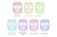 Rechargeable 7-Color LED Light Therapy Face Mask for Skin Care