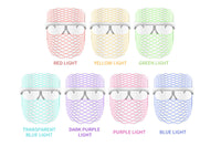 Rechargeable 7-Color LED Light Therapy Face Mask for Skin Care