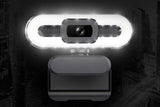 4K Webcam with Light PC Computer Camera with Built-in Microphone Plug & Play USB Webcam