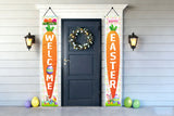Easter Party Supplies-Happy Easter Porch Sign Banner