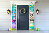 Easter Party Supplies-Happy Easter Porch Sign Banner