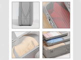 4Pcs Zipper Compression Storage Bags Travel Luggage Organizers