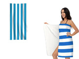 Quick Dry Striped Beach Towel – Absorbent and Ideal for Travel!