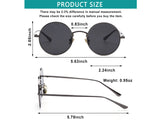 Punk Retro Round Frame Sunglasses–Bold and Stylish Vintage Look!