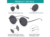 Punk Retro Round Frame Sunglasses–Bold and Stylish Vintage Look!