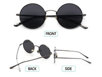 Punk Retro Round Frame Sunglasses–Bold and Stylish Vintage Look!