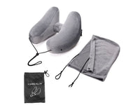 Travel Neck Pillow with Hat – Inflatable & Detachable Design!