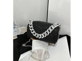 Women Allover Rhinestone Mini Crossbody Bag