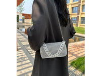 Women Allover Rhinestone Mini Crossbody Bag