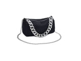 Women Allover Rhinestone Mini Crossbody Bag
