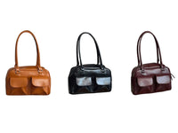 Women Pu Leather Underarm Bag Business Shoulder Bag