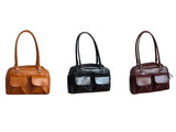 Women Pu Leather Underarm Bag Business Shoulder Bag
