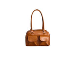 Women Pu Leather Underarm Bag Business Shoulder Bag