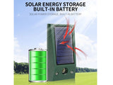Solar Ultrasonic LED Animal Repeller for Outdoor