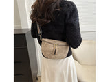 Stylish Hobo PU Leather Satchel Wide Strap Chest Bag