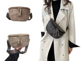 Stylish Hobo PU Leather Satchel Wide Strap Chest Bag