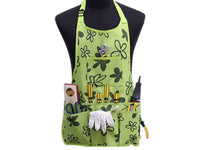 Oxford Cloth Gardening Apron with 14 Pockets and Adjustable Strap