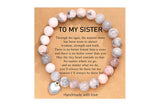 Sister Best Friend Beaded Bracelet for Birthday Christmas Gift