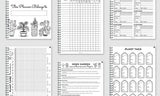 1pc Gardening and 1pc ADHD Cleaning Planner Journal with Monthly Planner Checklist