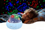 Rotating Starry Sky Projection Night Light Colorful Pattern Lamp