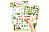 Kids' Potty Training Reward Chart with Reusable Stickers