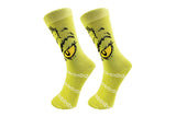 1 Pair of Grinch-Inspired Christmas Socks