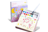 Watercolor Colouring Book with 12-Color Pigment Color Blocks