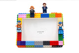 DIY Building Block Photo Frame Tabletop Set with Figures