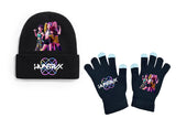 SS_K-pop Demons Hunters Group Printed Knit Hat and Gloves_NOV25_UK