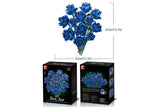 DIY 585-Piece Building Blocks Rose Bouquet Kit