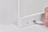 Transparent LED Flat Book Light Reading Lamp with Timer