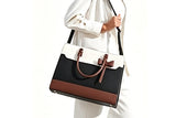 15.6 Inch Laptop Tote Bag with Matching Wristlet Clutch and Side Water Bottle Holder