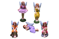 5Pcs Garden Ornament Fairy Statues Mini Garden Decor