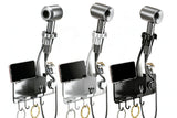Adhesive Wall Mount Hair Dryer Holder with Phone Stand and Cord Organizer