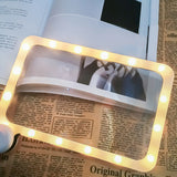 5X Magnifying Glass with Light Folding Handheld Magnifier