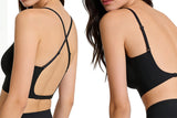 3pcs Women Seamless Bra No Underwire Backless Bralette Push Up Bra
