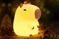 Capybara Night Light USB Rechargeable Touch Control Silicone Lamp