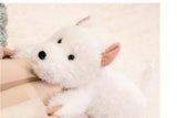 Stress Relief Realistic West Highland White Terrier Plush Toy Soft Cuddly Lying Stuffed Dog Animal