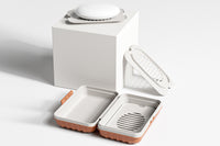 2-Layer Soap Box Container with Lid Travel Soap Holder