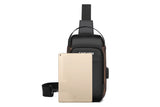 Anti-theft Chest Shoulder Crossbody Sling Bag with USB Port