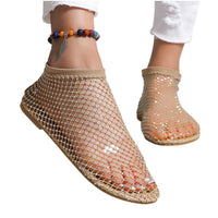 Women's Fishing Net Hollow Out Flat Sandals